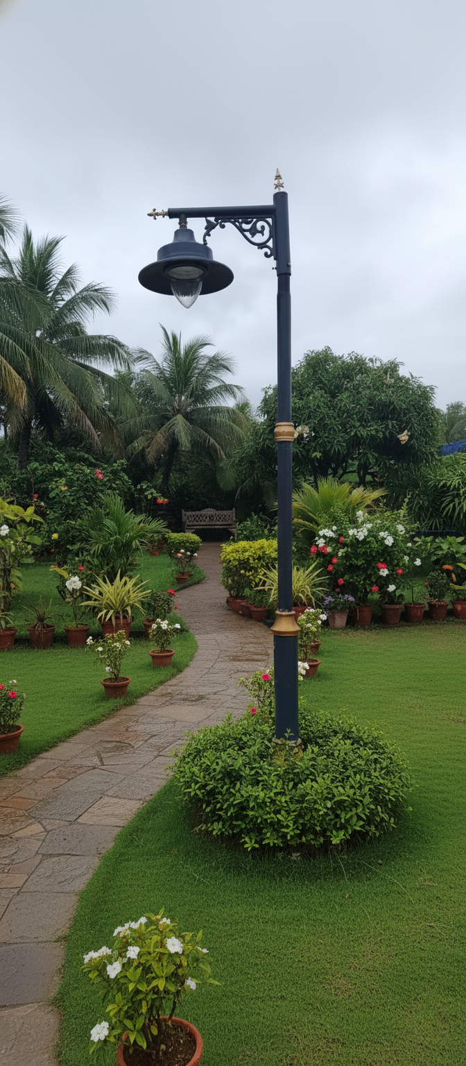 Decorative LED street light pole design 26